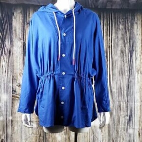 Katie Sturino X StitchFix Gemma Linen Cargo jacket M - Picture 2 of 7